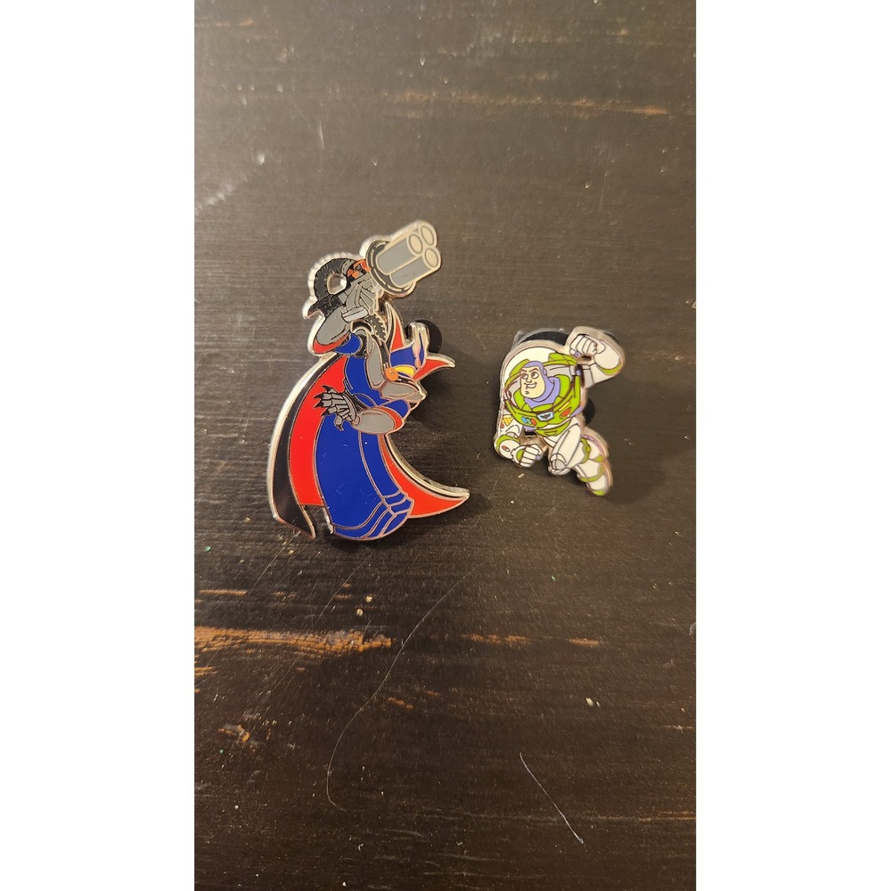 Disney Toy Story Buzz Lightyear and Emperor‎ Zurg Enamel Pin Set 2 Piece Lot